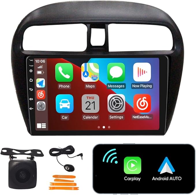 [2G+32G] 9" Carplay Android Auto Touchscreen Autoradio Car Stereo GPS Navigation FM Radio Head Unit WiFi Mirror Link Multi...