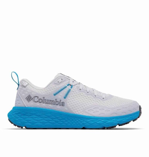 Columbia Men's Konos TRS Outdry Waterproof Shoe, Cumulus Grey/Blue Echo, 8