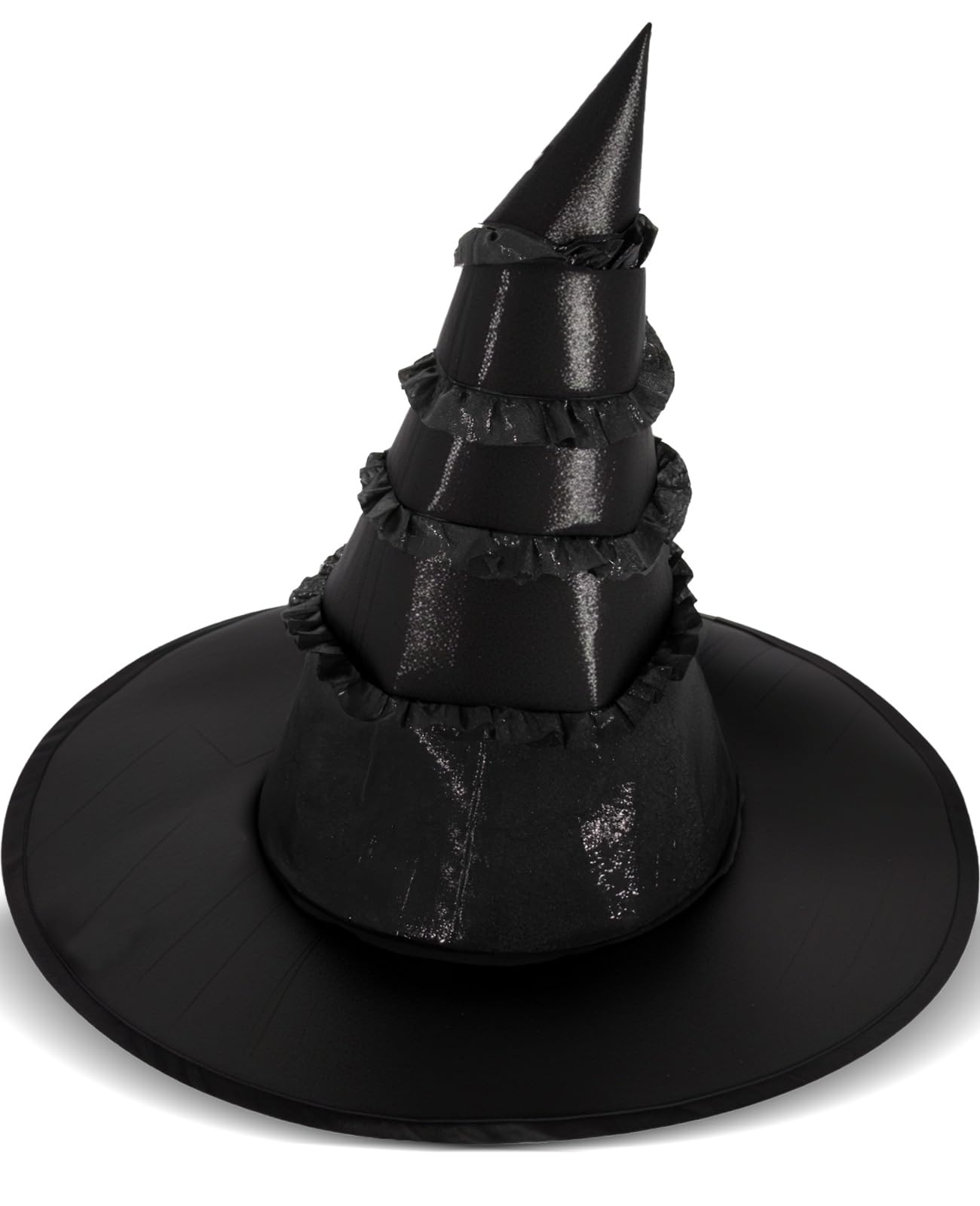 Folerwif Black Witch Hat Adult Movie Merch Wizard Costume for Women Accessories for Party Outfits Halloween