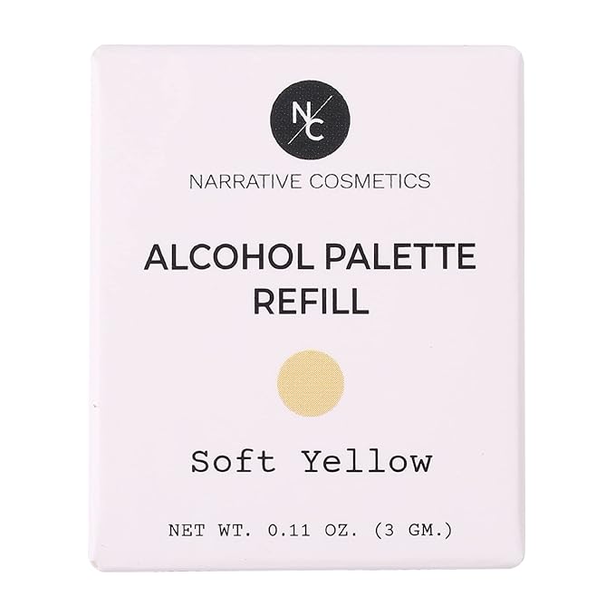 Narrative Cosmetics Alcohol Palette Refill Pans - Skin Tones - Soft Yellow