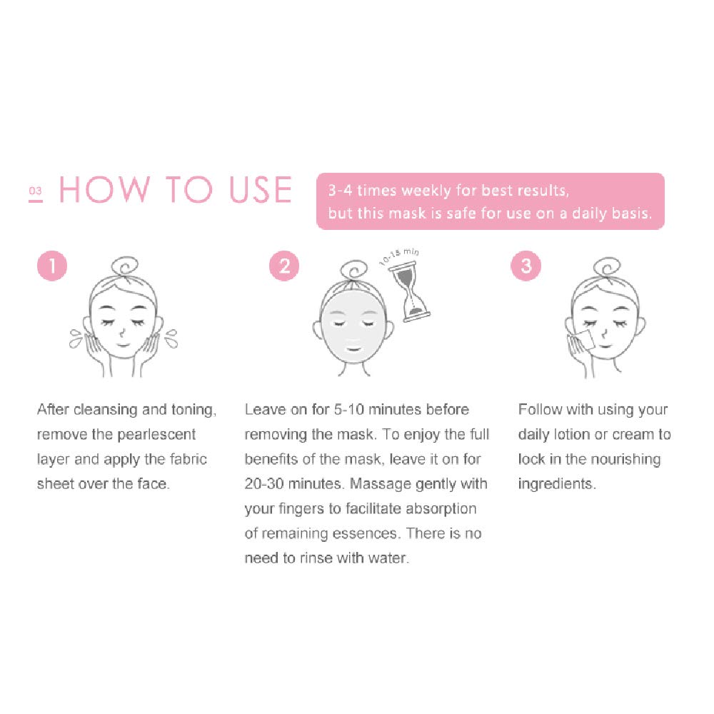 My Beauty Diary-Hyaluronic Acid Ultra Moisturizing Facial Mask, Instant Hydrating Water Type Refreshing Face Sheet Mask with Col