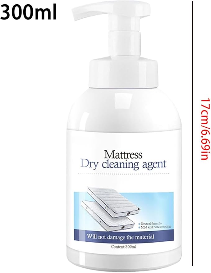 Mattress Stain Remover, Quick-Drying Sweat Eliminator Liquid 300ml, Couch Cleaner Spray for Pet Urine, Laundry, Clothes, Couch and Home Fabric Area