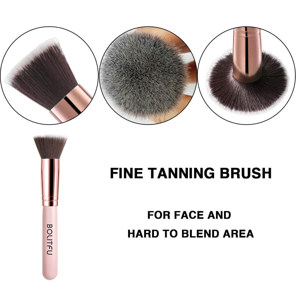 2 Pack Self Tanning Mitt Applicator Kit Set, Self Tanning Glove and Self Tanner Flat Top Brush, Tan Applicator for Sunless Self