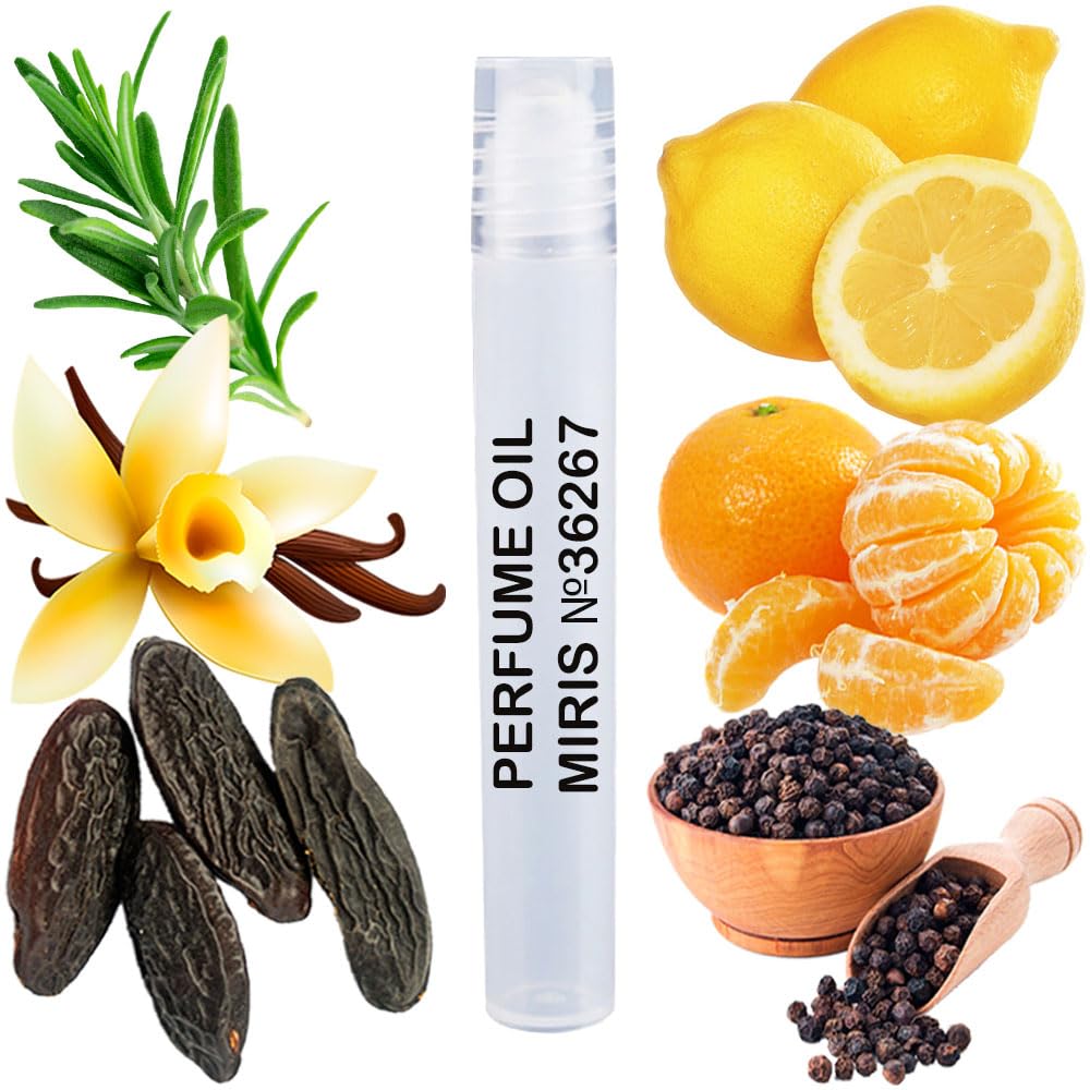 MIRIS No. 36267, Inspired by Eros Flam, Long-Lasting Perfume Oil for Men Roll-On, Rollerball 0.34 Fl Oz / 10 ml