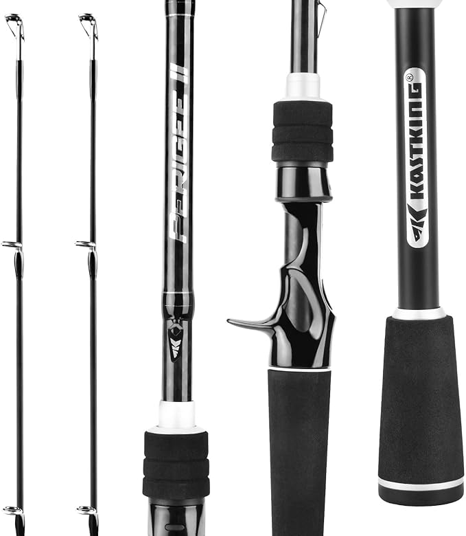 KastKing Perigee II Spinning & Casting Fishing Rods, Fuji O-Ring Line Guides, 24 Ton Carbon Fiber Casting and Spinning Rod...