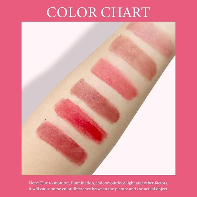 Christmas Gift for Women, 7 Pcs Gift Box Set Include Red Velvet Matte Lipstick and Necklace, Easy to Match with Different Makeups, Birthday，Valentine's Day Makeup Set Gift for Girls-06