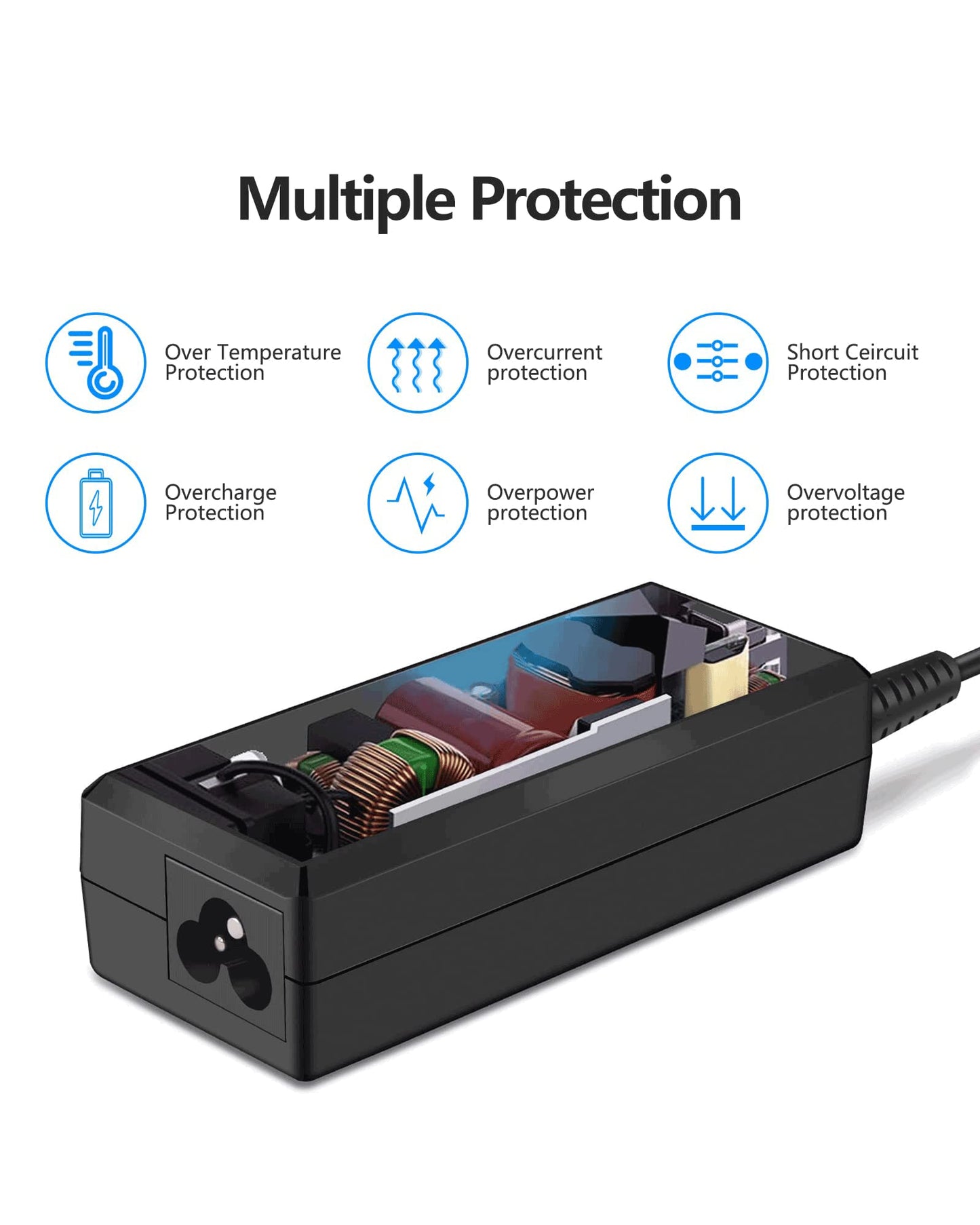 VHBW 19V Charger Compatible with Inogen One G1 G2 G3 G4 G5 ADP-120RH BA-301 BA-302 BA-303 Concentrator, 120W 9.8Ft Long Power Cord Compatible with Inogen