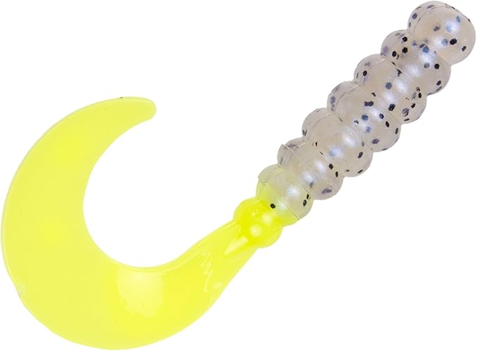 Strike King Mr. Crappie Grub Fishing Lure, 2", Ribbed Body