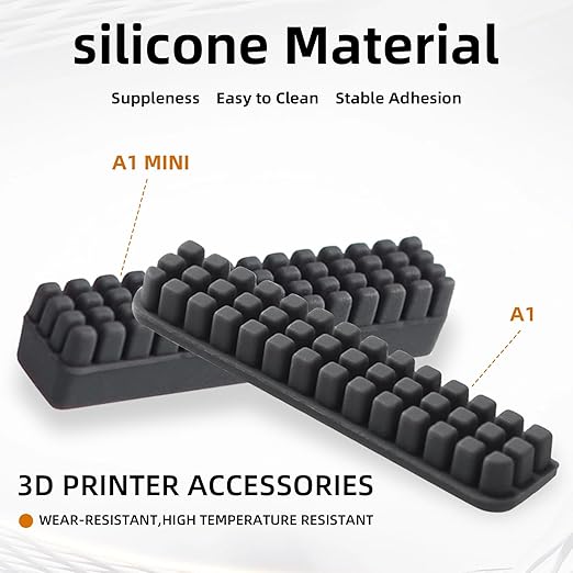 8 PCS Lab A1 Mini Silicone Nozzle Brush Accessories,Mini Wiper Silicone Brush Nozzle Cleaning Brush for Bambu Lab A1 Mini 3D Printer Cleaning Tool 3D Printer Parts
