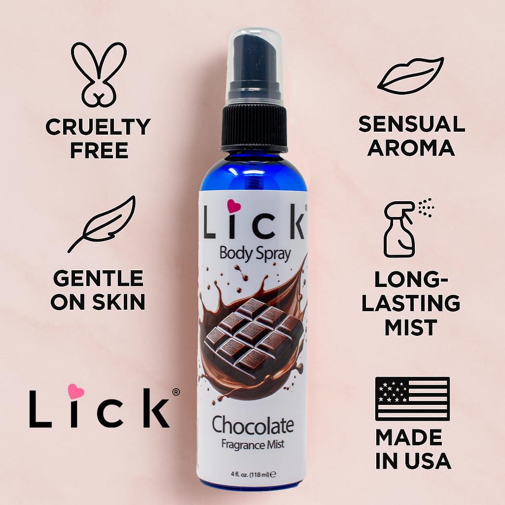 LICK Watermelon Scented Body Spray - Refreshing Summer Fruity Mist - 4 fl oz (117mL)