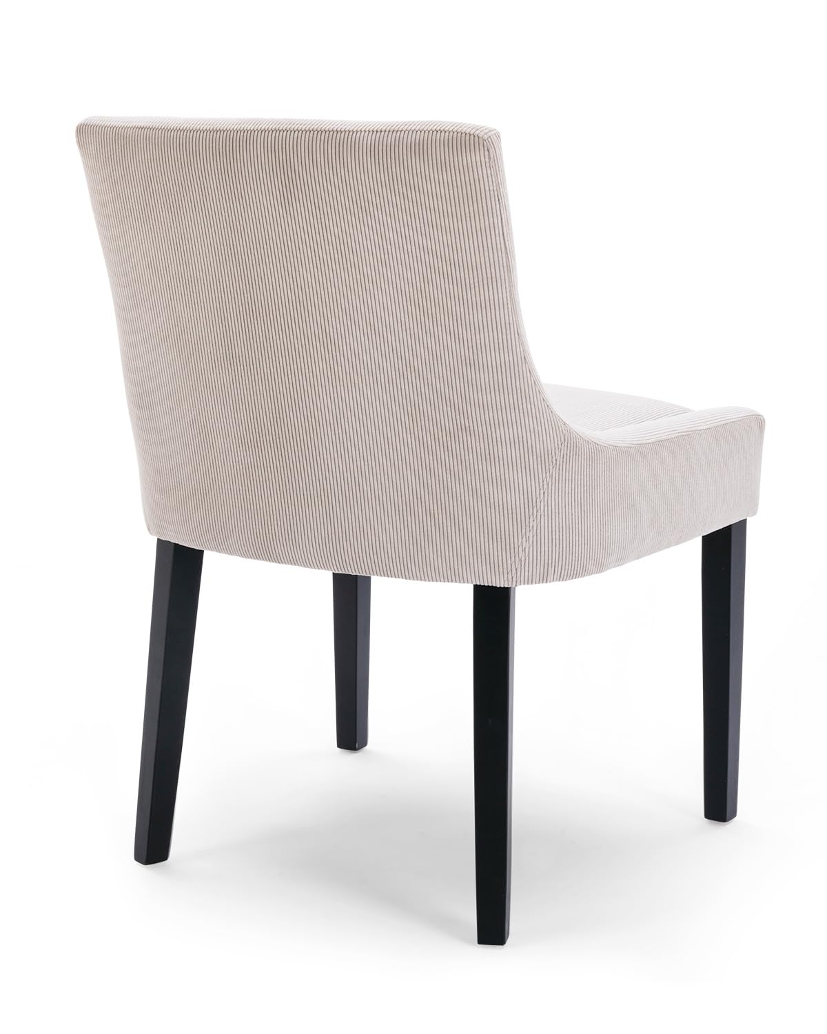 Homixis Upholstered Dining Chairs Set of 4 - Fabric Modern Kitchen Chairs, Mid-Back Dining Room Chairs with Wooden Legs and seat Cushion