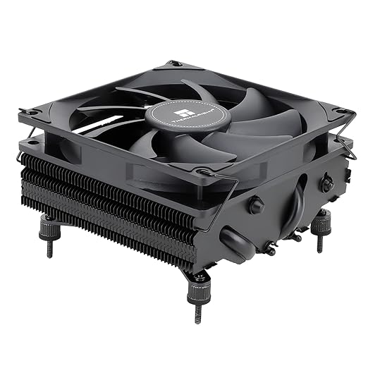 Thermalright AXP90 X47 Black Low Profile CPU Cooler, with 92mm TL-9015B Slim PWM Fan, ITX CPU Cooler, AGHP Technology, 47m...