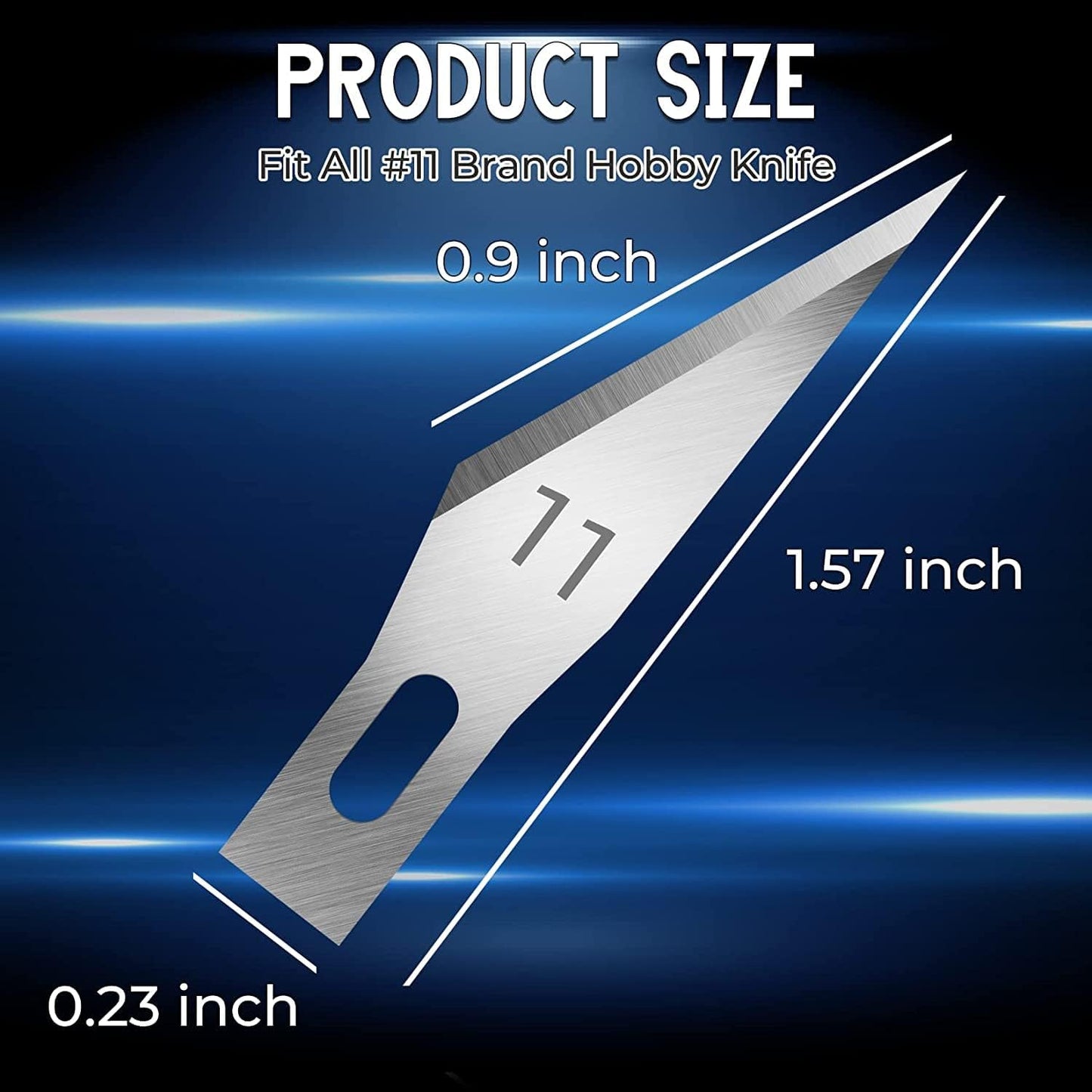 200 Pack Exacto Knife Blades 11, Craft Knife Blades Replacement, Exacto Blade 11, Hobby Knife Blade Refills for Art, Craft, Scrapbooking, Cutting, Carving