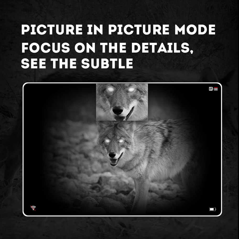 PARD Night Vision Monocular, Digital Night Vision Goggles for Wildlife Viewing, Hunting & Outdoor. IR Illuminator with 200m, 1024 * 768px, Photos and Videos Playback, WiFi. NV009-850nm