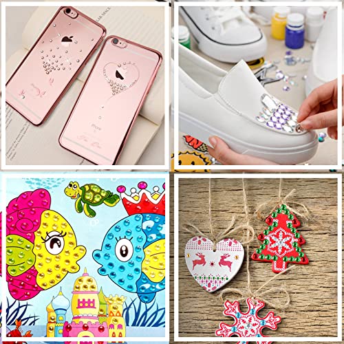2310 PCS Self Adhesive Rhinestone Gem Stickers for Face Nail Body Makeup Festival,4 Size 14 Sheets Bling Jewels Stickers E...