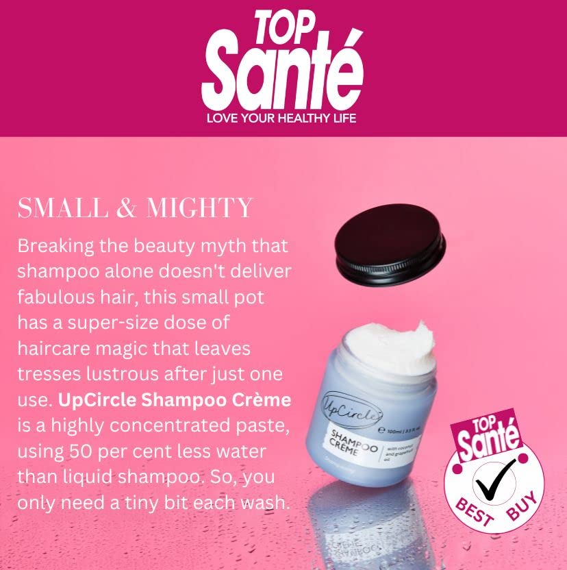 UpCircle Shampoo Crme with Rosemary Oil + Pink Berry 3.52oz - Gentle Formulation To Soothe + Cleanse - Coconut + Grapefruit oil
