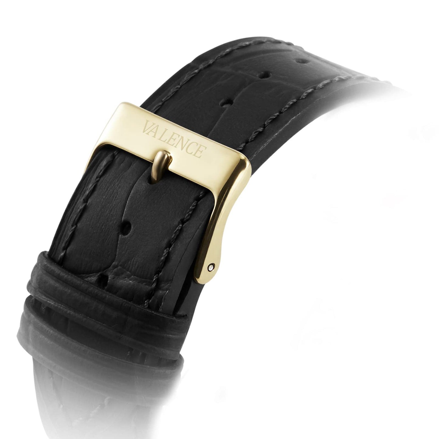 Vintage Watch for Women, Classic Face Square Watches, Easy Read Elegant Ladies Quartz Wrist Watch with Leather Band Black