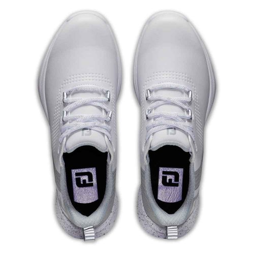 FootJoy Women's FJ Fuel Previous Season Style Golf Shoe, White/Grey/Lilac, 7