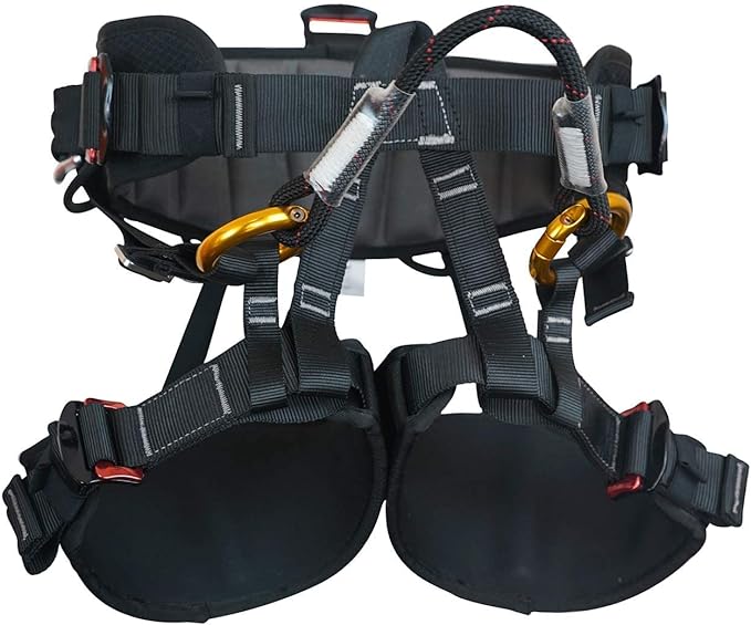 SOB Climbing Harness, Half Body Tree Climbing Harness Men,Thicken Widen Protect Waist Safety Harness for Arborist Harness,...