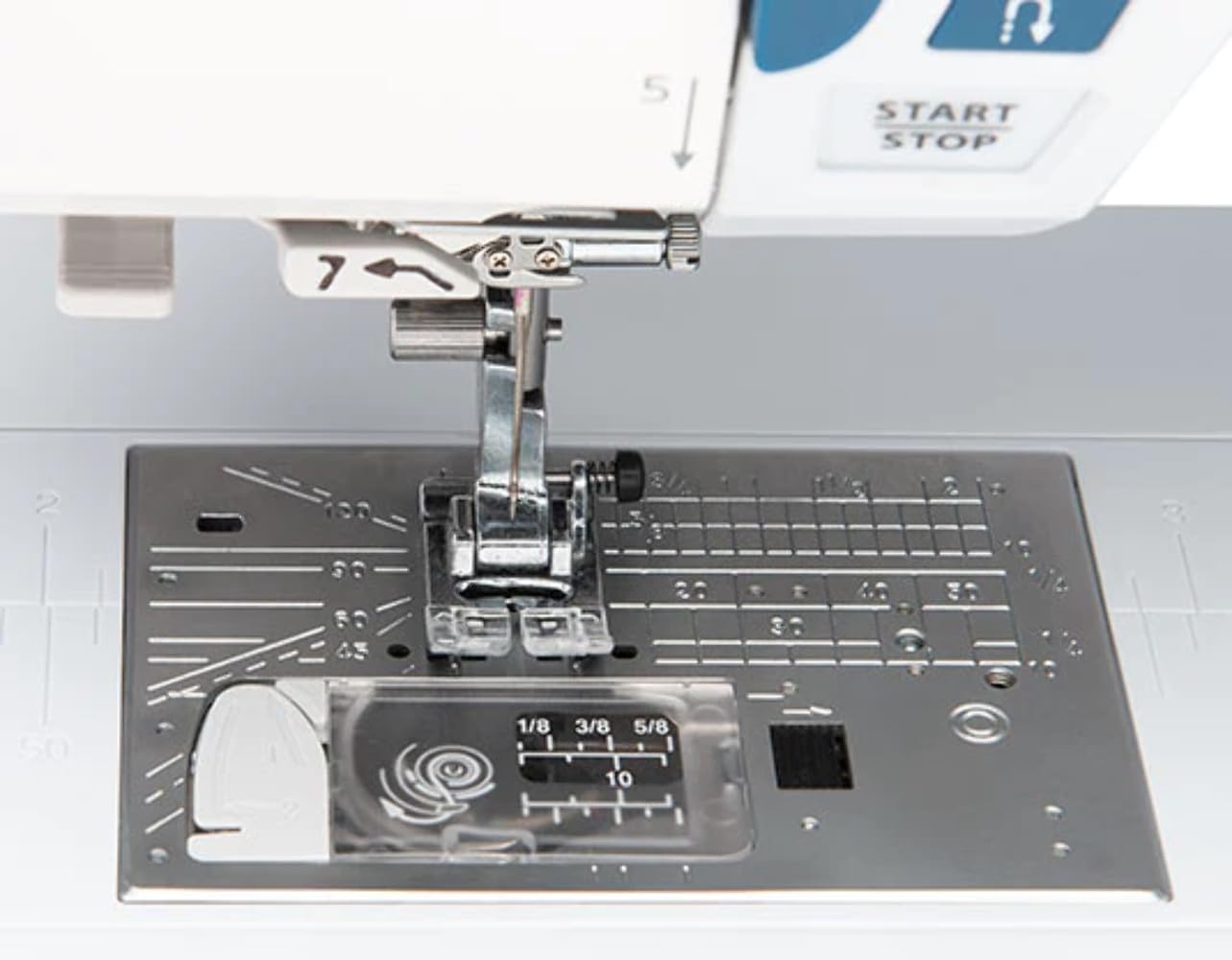 Janome Skyline S6 Sewing and Quilting Machine with 9mm Stitch Width, Mid-Size, White