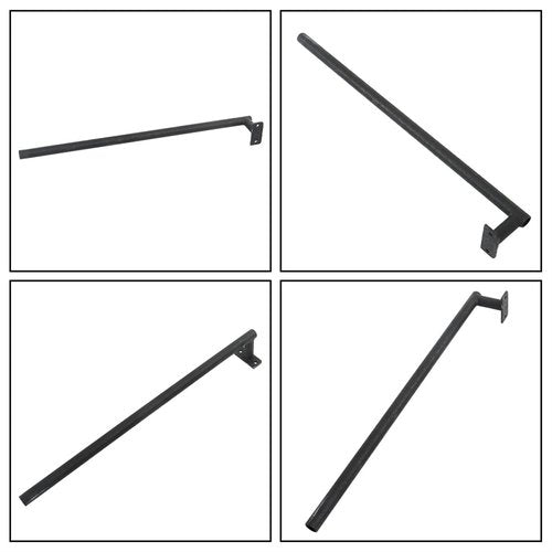 TJHSM 2 Steps Boat Trailer Steps with Handle Replacement for Bass Boats