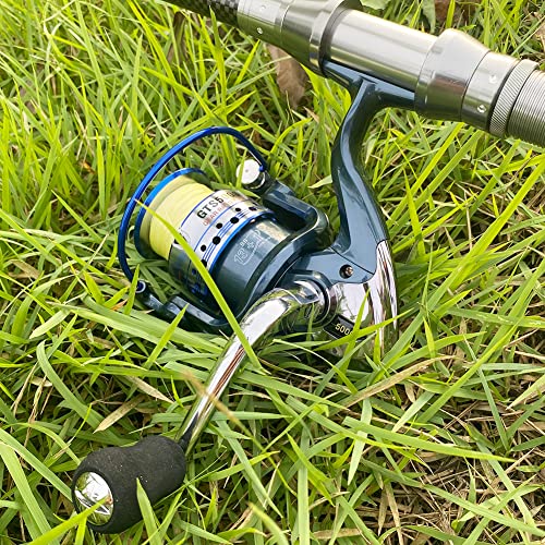 HPLIFE Saltwater Spinning Reel, Faster Line Retrieve, Braid Ready Spool, 5.5:1/4.7:1 High Speed, Max Drag 33Lbs, Smooth Fr...
