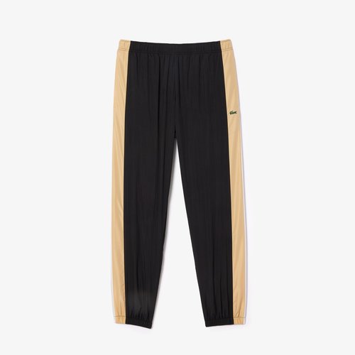 Lacoste Men's Core Collection Regular Fit Track Pants, Black/Croissant/Flour, Small