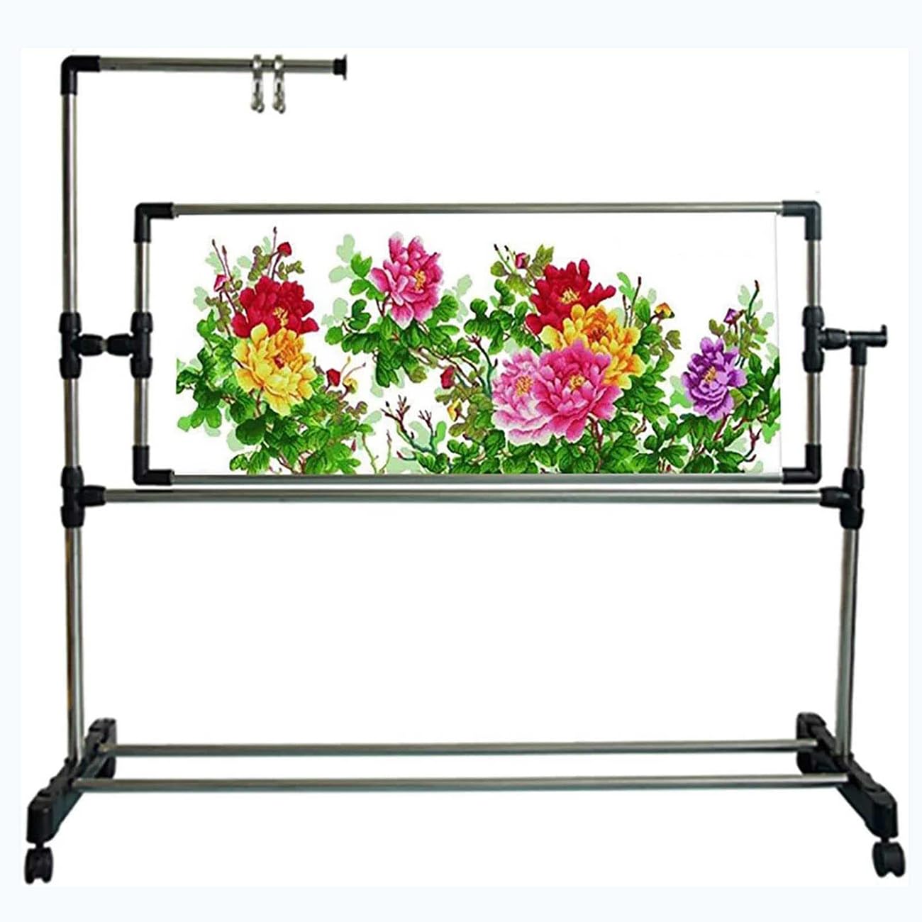 Adjustable 360° Rotating Floor Embroidery Stand for Cross Stitch & – Perfect Support for Quilting, Crafting, and Sewing Projects