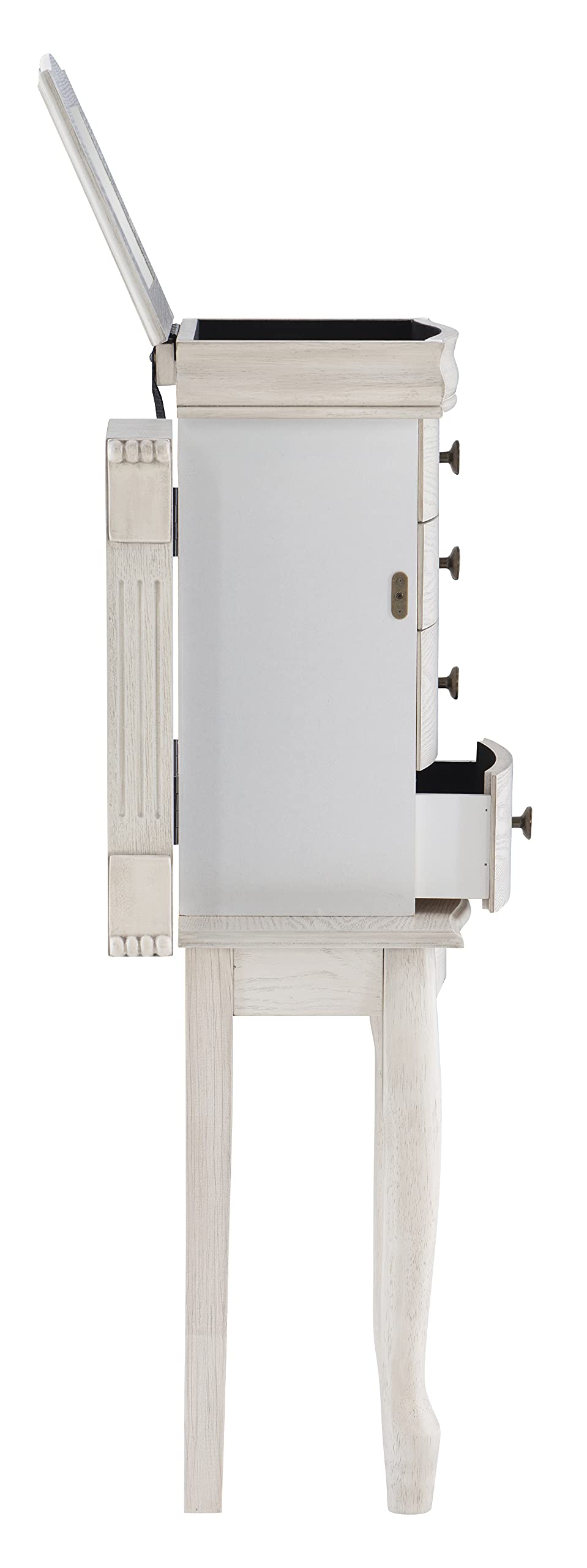 Hartford Off White Jewelry Armoire by Powell