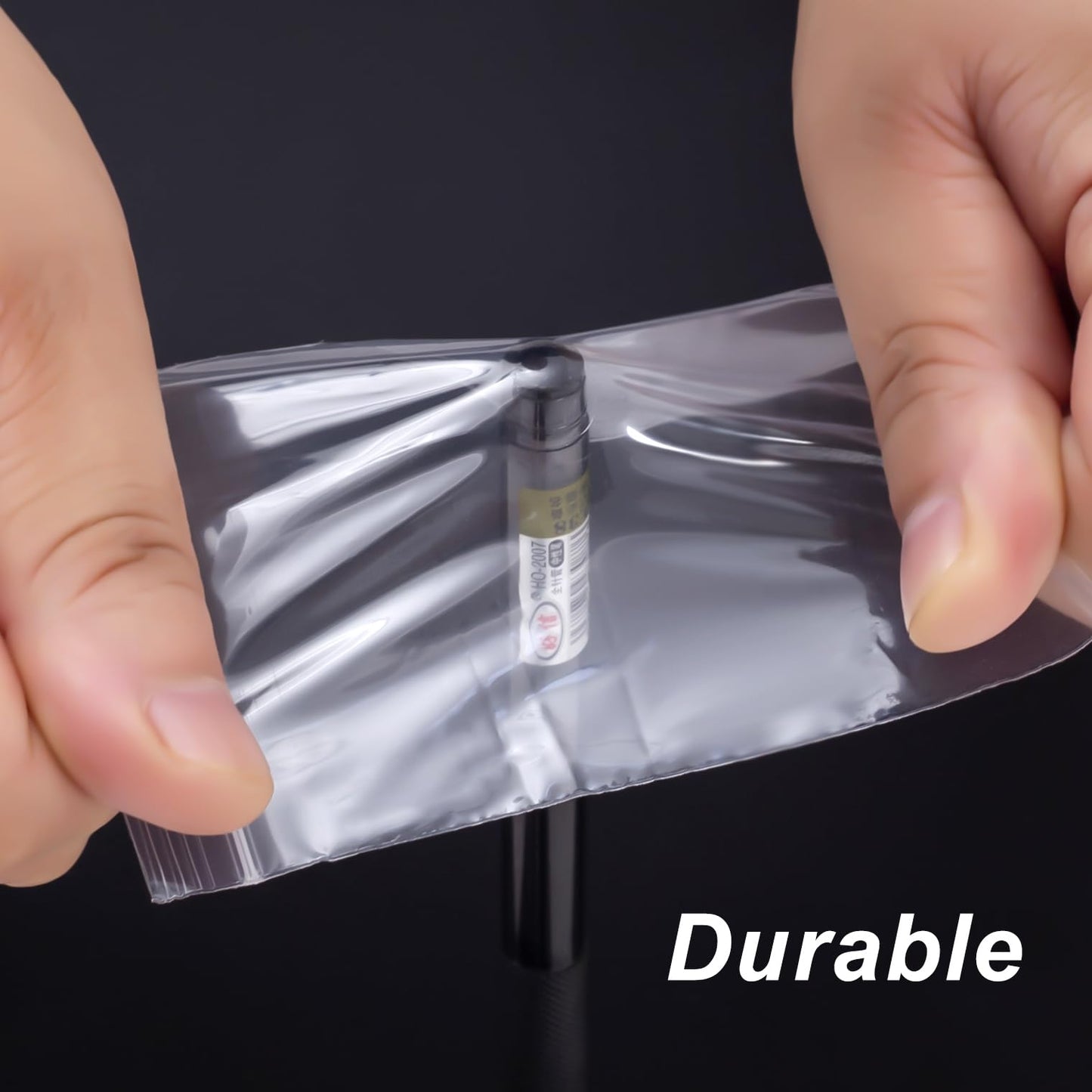 300 PCS Small Plastic Bags, 2.2 x 3 Inch Small Bags, Transparent Jewelry Bag Reclosable, Clear Mini Baggies, Resealable Poly Bag for Pill, Beads, Screws, Packaging