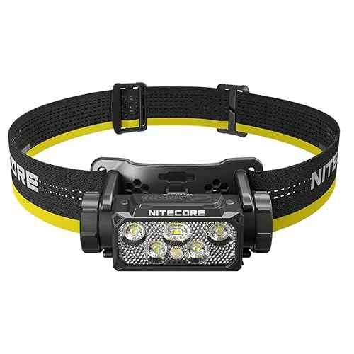 Nitecore HC60 UHE 1600 Lumen Headlamp, USB-C Rechargeable with White and Red Beams for Night Runing, Camping, Hiking, Hunting, and Industrial Work Sticker