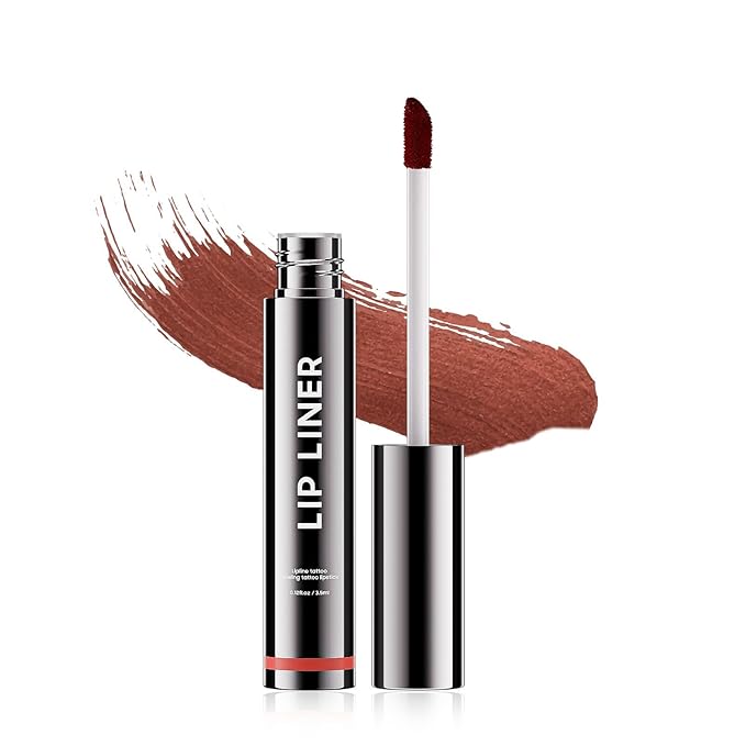 Lip Stain - Peel Off Lip Stain, Lip Liner Long-Lasting Moisturizing, Waterproof Nourishing Lip Tint with Matte Finish for Natural Lip Color for All Skin Tones (Rose)