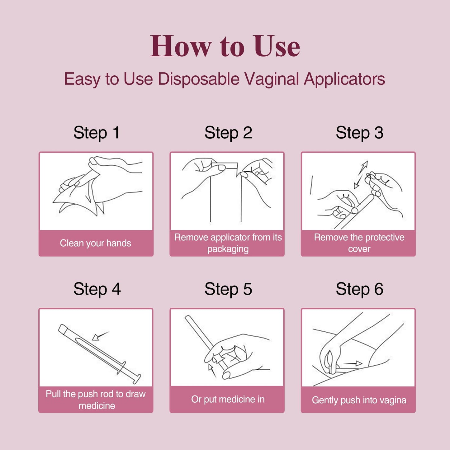 20 Packs Disposable Vaginial Cream Applicators - Fits Premarin, Estrace, Preseed, Lubricants, Creams and Most OTC Gels, Individually Wrapped Feminine Care Applicator with Dosage Markings