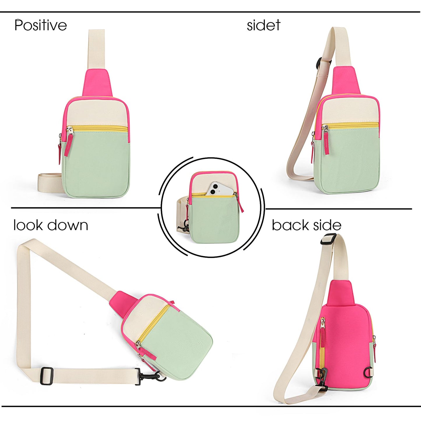 Cotmcor Kids Crossbody Small Sling Bag Girls Teen Fanny Pack Belt Bags Cute Backpack Purse Chest Bag for Girls Gifts