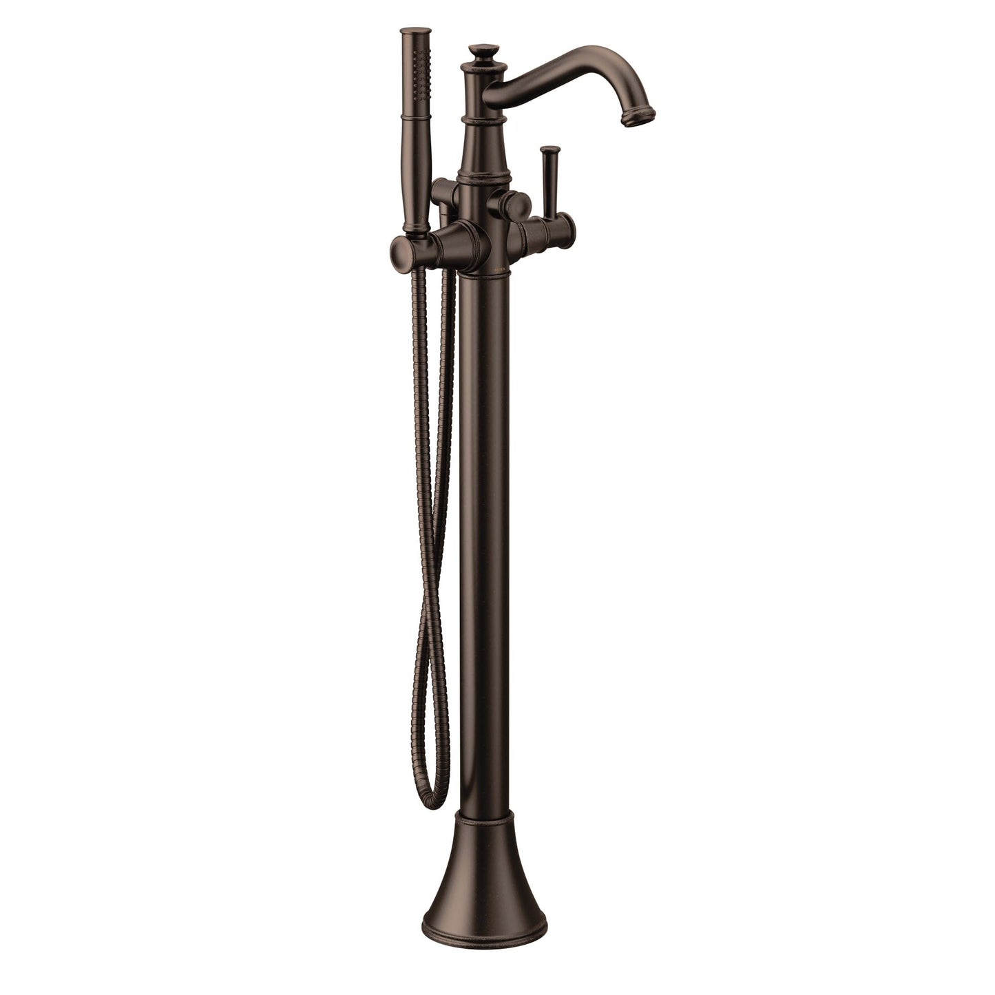 Moen 9025ORB Belfield One-Handle Freestanding Floor Mount Tub Filler with Handshower, Oil Rubbed Bronze