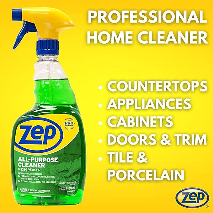 Zep All-Purpose Cleaner 32 oz (Case of 4) Cleans Almost Any Surface