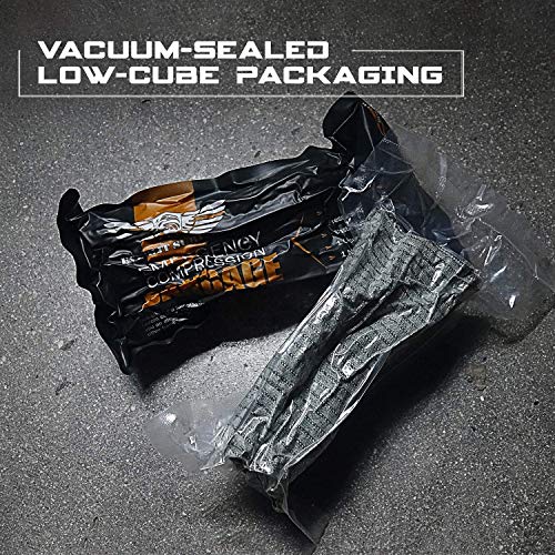 EVERLIT Israeli 6 Inch Emergency Bandage Compression Trauma Pressure Wound Dressing Sterile Vacuum-Sealed Packaging for Bl...