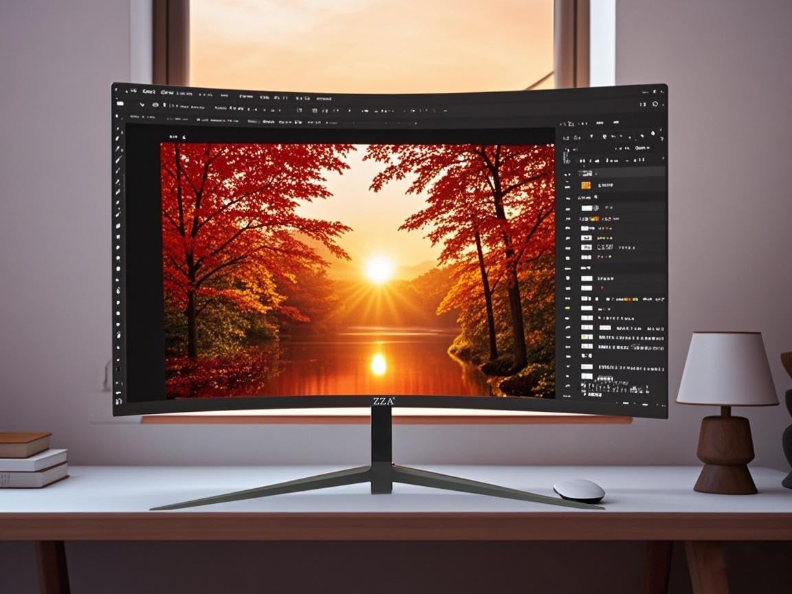 ZZA 27" FHD Curved Gaming Monitor, 280Hz, 1ms, Eye-Care, Wall Mountable, Model Z27H