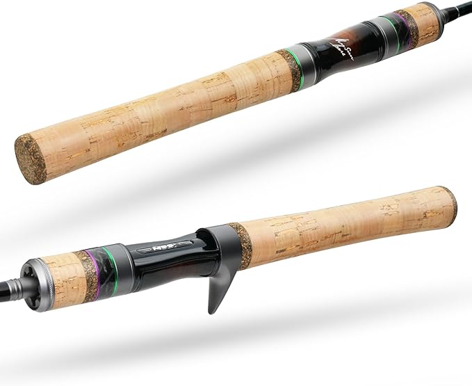 HANDING Magic L Trout Fishing Rod Ultralight Fishing Rod 2-Piece Spinning & Casting Rod with Fuji Guide Rings Graphite Ree...