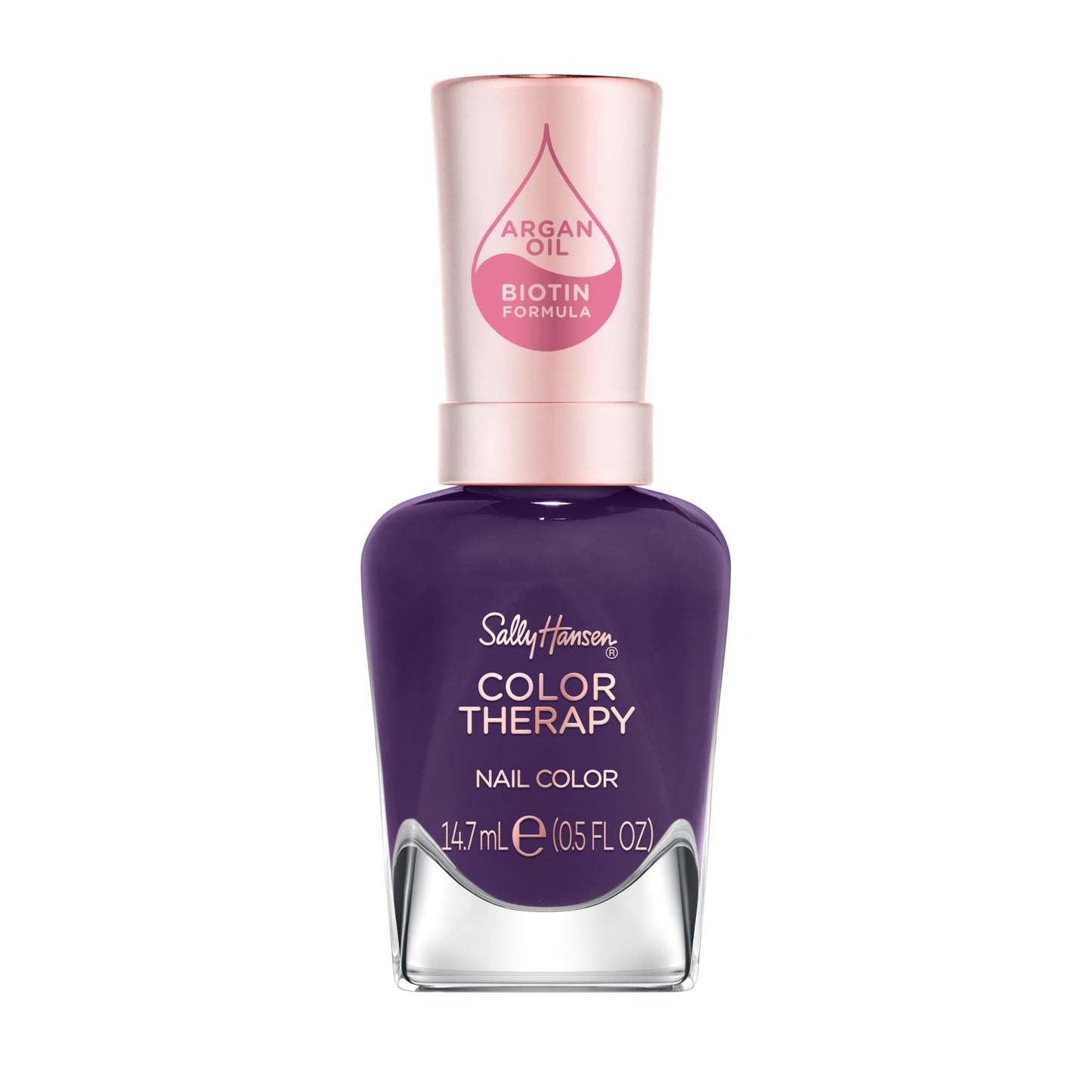 Sally Hansen Color Therapy, Confident Queen, Argan Oil, Long Lasting, Healthy Nails, Purple Nail Polish
