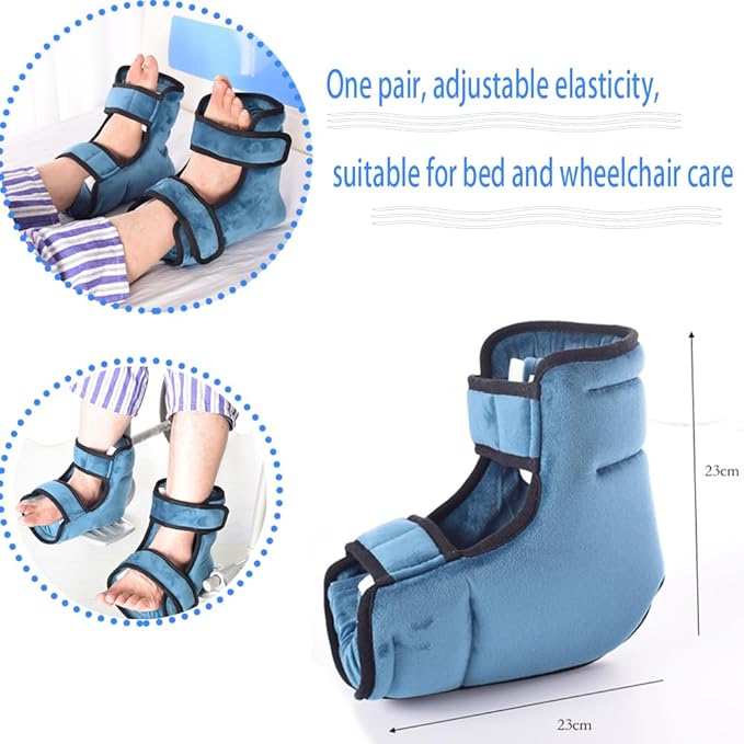 AUSTYLCO 2PCS Heel Protector Cushion-Foot Support Pillow,Anti-Decubitus Heel Pad for Heel Pain Relief,Pressure Sores,Pressure Sores,Bed Sores,Plantar Fasciitis,Adjustable in Size