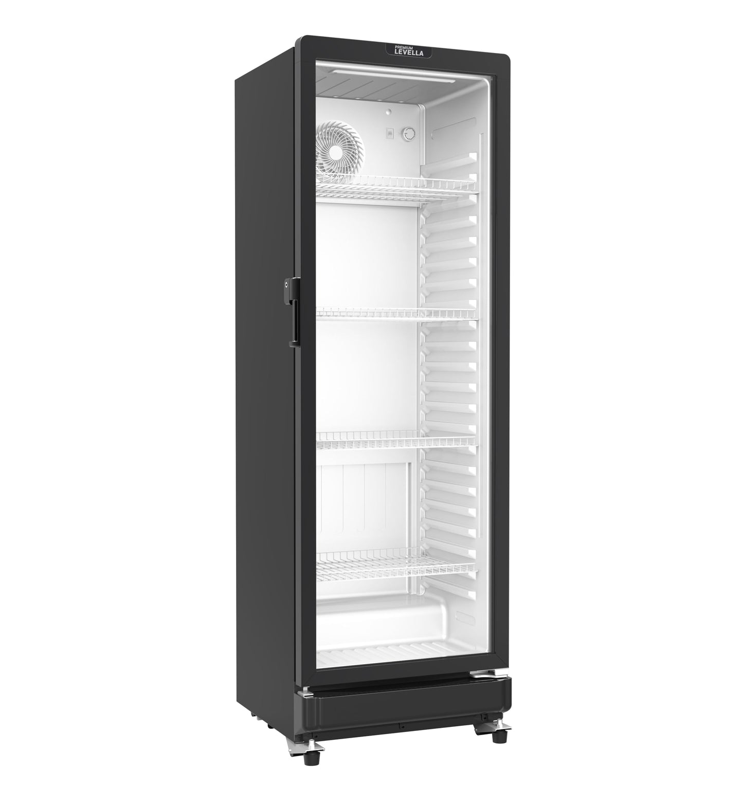 PremiumLevella Glass Door Display Refrigerator 10.0 cu ft Commercial Beverage Cooler Merchandiser