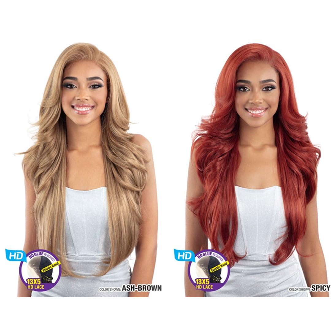 Shake-N-Go Snatched Glueless Lace Synthetic Wig - Odelia (1B OFF BLACK)