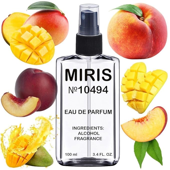 MIRIS No. 10494 Mango Peach, Long-Lasting Unisex Eau de Parfum for Women & Men, Spray 3.4 Fl Oz / 100 ml