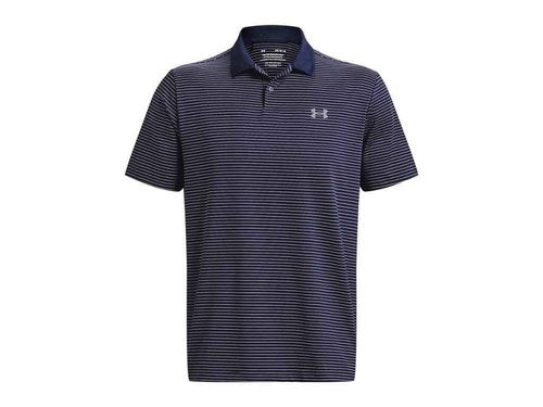 Under Armour 1377376-410-LGT Men's UA Matchplay Stripe Polo MDN LGT
