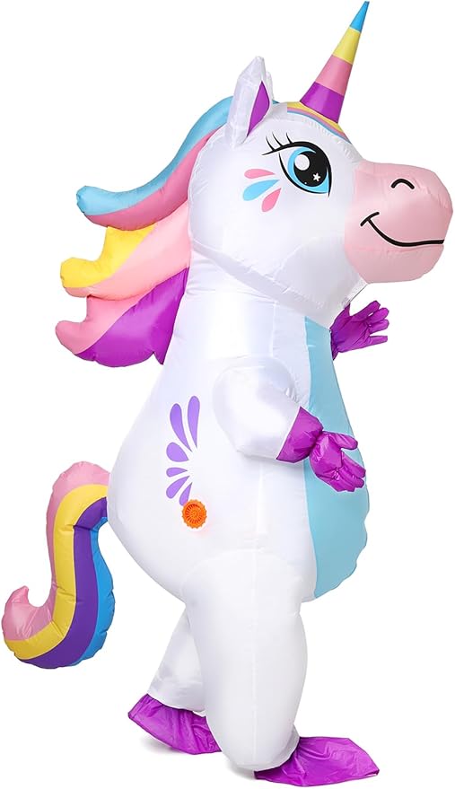 Gootus Inflatable Unicorn Costume for Adult - Funny Halloween Inflatable Costumes for Men Women, Blow Up Costume for Hallo...
