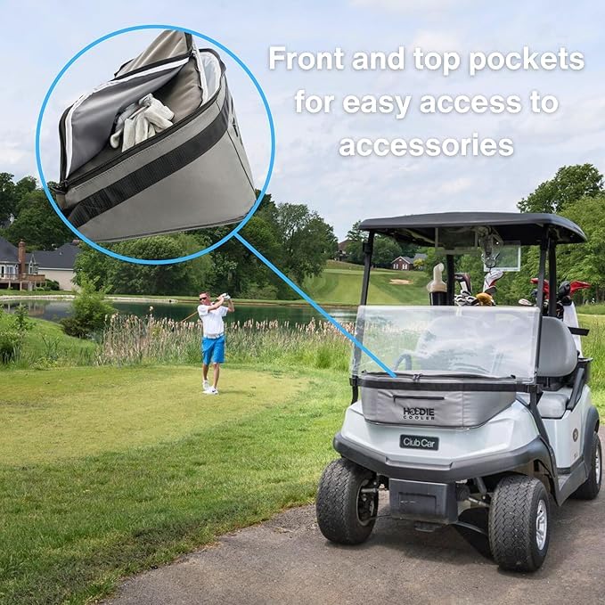 The Hoodie Cooler - Golf Cart Cooler Bag - Insulated Cooler Bag - Keep Drinks Ice Cold