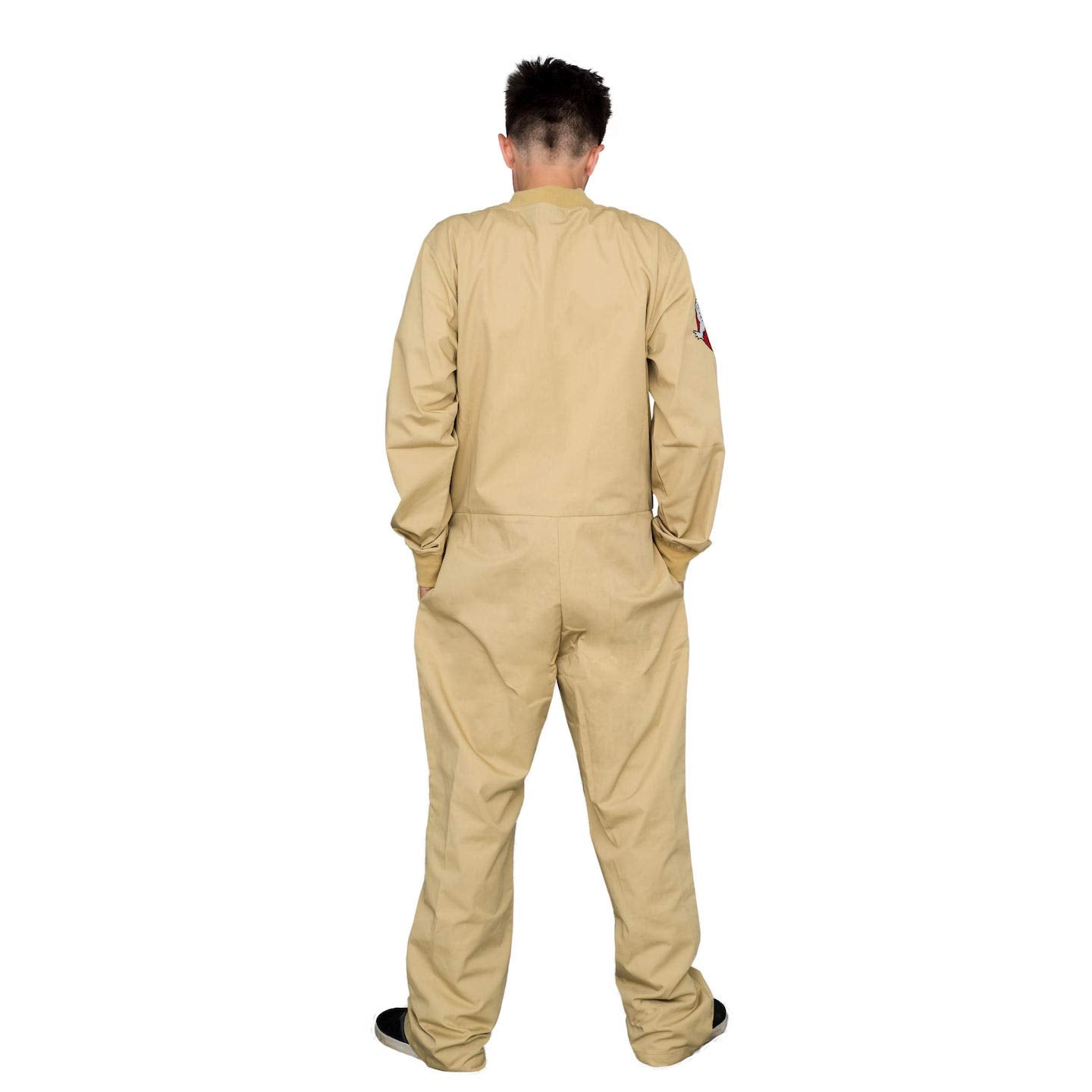 Mad Engine Ghostbusters Adult Costume Zip up Jumpsuit with 4 Interchangeable Patches