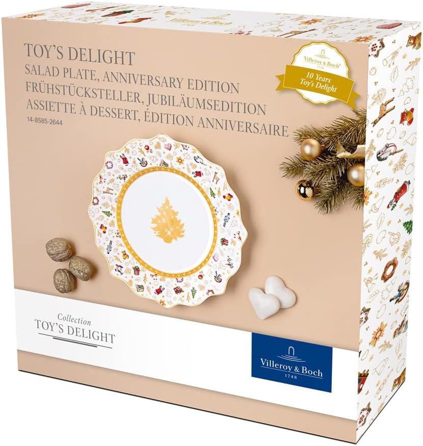 Villeroy & Boch Delight Anniversary Edition Breakfast Plate, 24cm, White