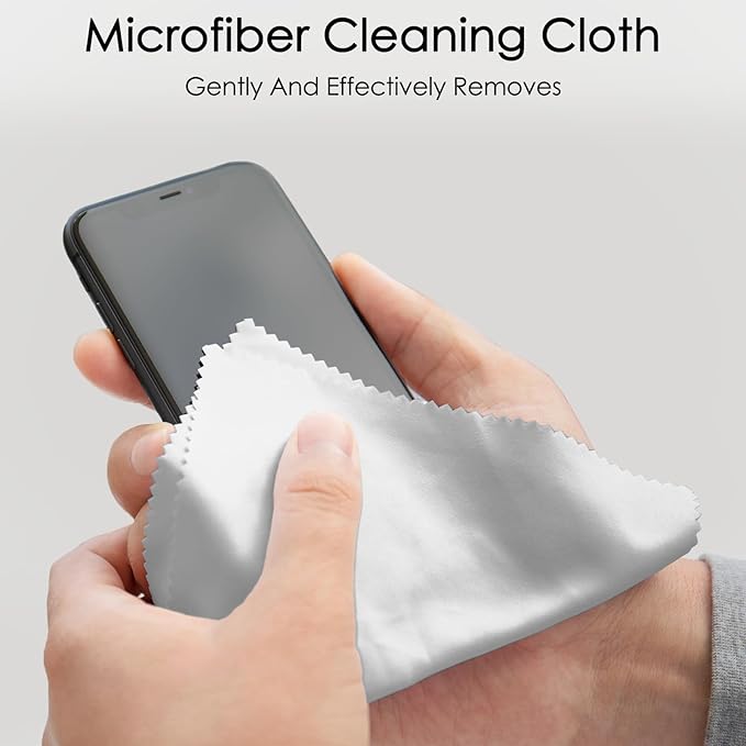 120 Pack Microfiber Cleaning Cloths for Glasses Cloth Eyeglass Cleaning Wipes 7" x 6" Lens Cleaning Cloth for Screens, Cameras, Eyeglasses, Cell Phone, LCD TV Screens, 2 Colors